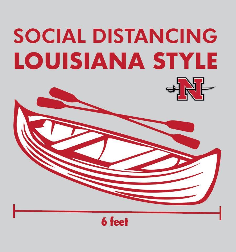 LDH releases graphics on social distancing; Nicholls makes it relatable - The Times of Houma ...
