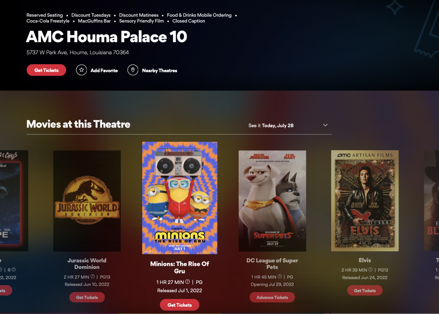 AMC Houma Palace 10 reopening July 28 The Times of Houma/Thibodaux